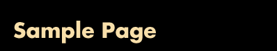 Sample Page